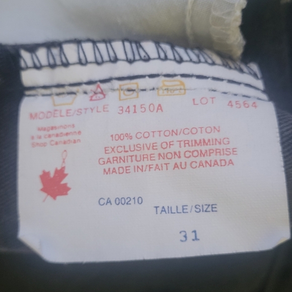 Vintage Blue Zone 90s Black Denim Jeans Made in Canada Men’s Size 31 B69 - Picture 6 of 11